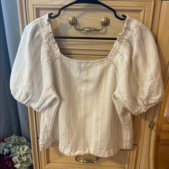 Madewell Stripe Blouse - Picture 7 of 9